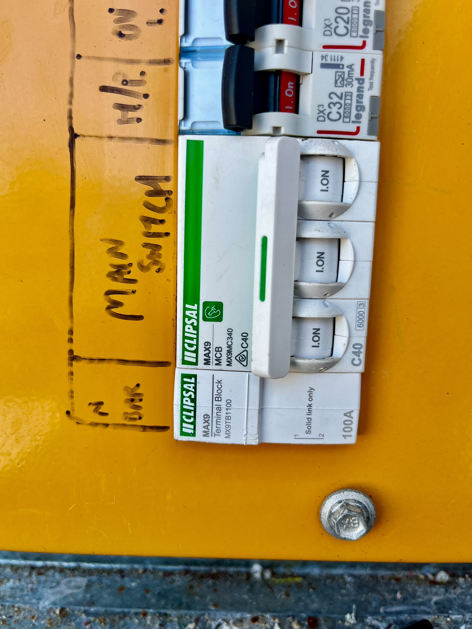 Example main switch